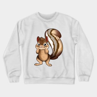 Cartoon Eastern Chipmunk Crewneck Sweatshirt